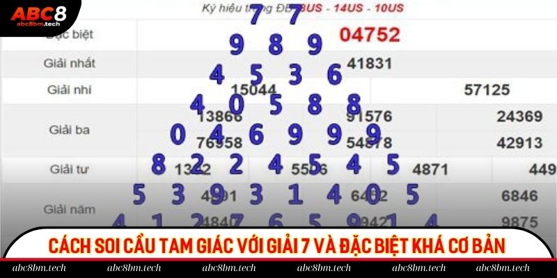 Cách soi cầu tam giác với giải 7 và đặc biệt khá cơ bản