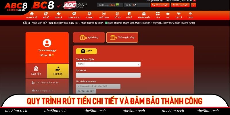 Quy trình rút tiền chi tiết và đảm bảo thành công ngay lần đầu